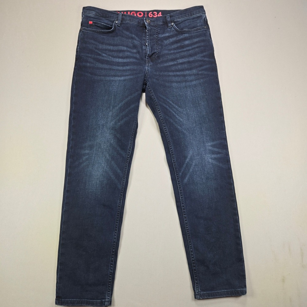 Hugo Boss Jeans HUGO 634 Slim Tapered Dark Wash Denim Mens 32x32